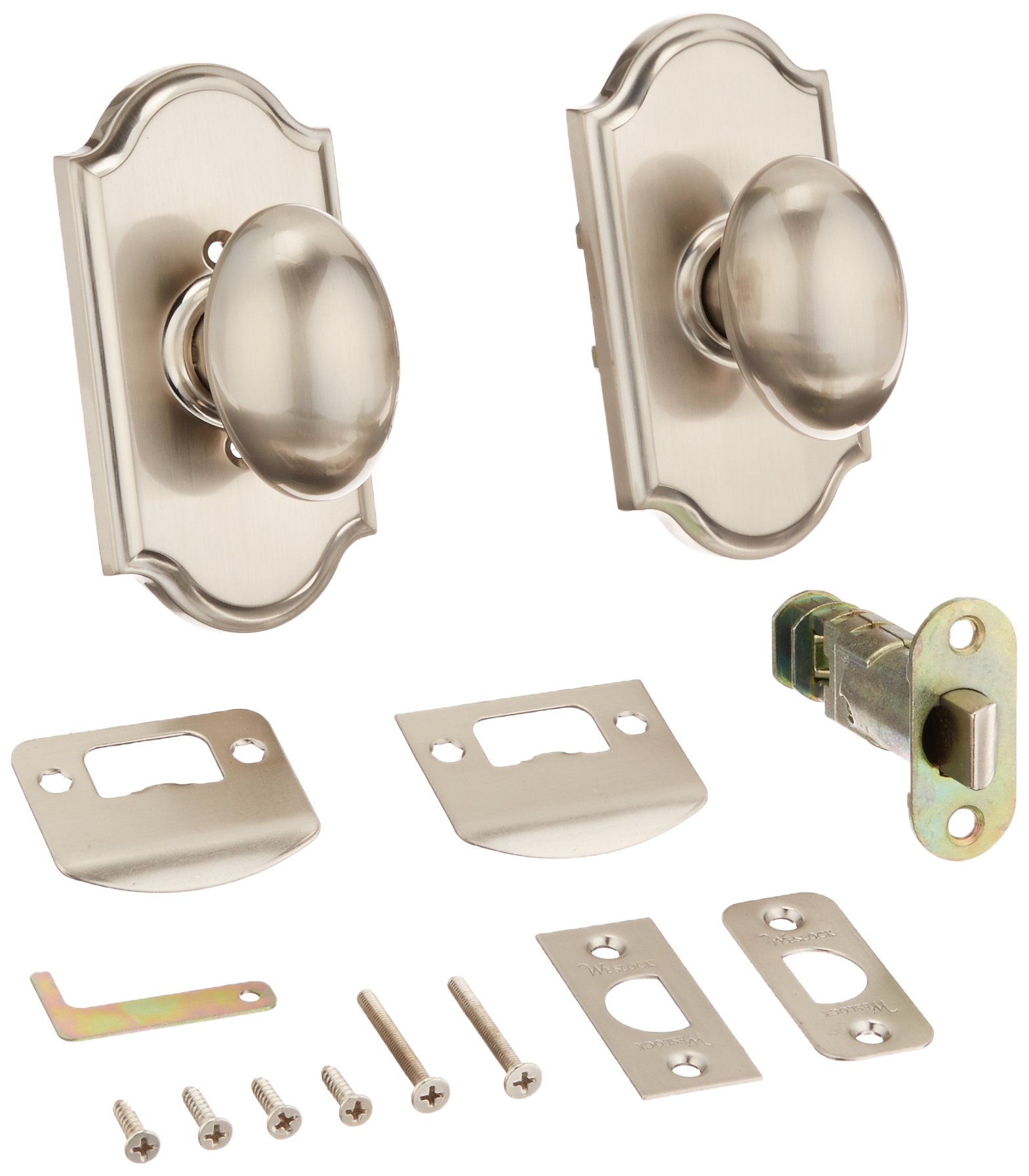 Weslock 01710JNJNSL20 Julienne Knob, Satin Nickel - Doorknobs